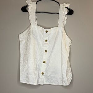 J. Crew Ruffle Strap Tank